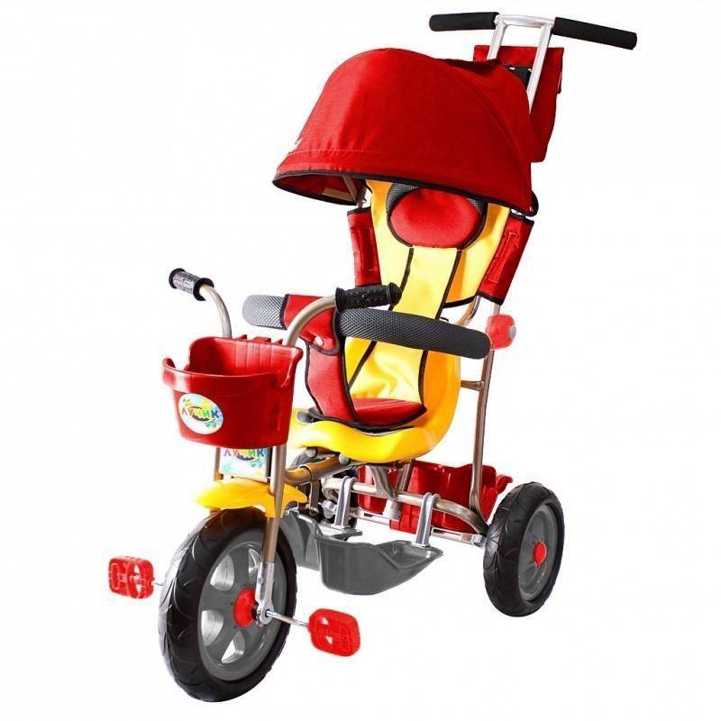 Универсальный детский трехколесный велосипед GALAXY красный