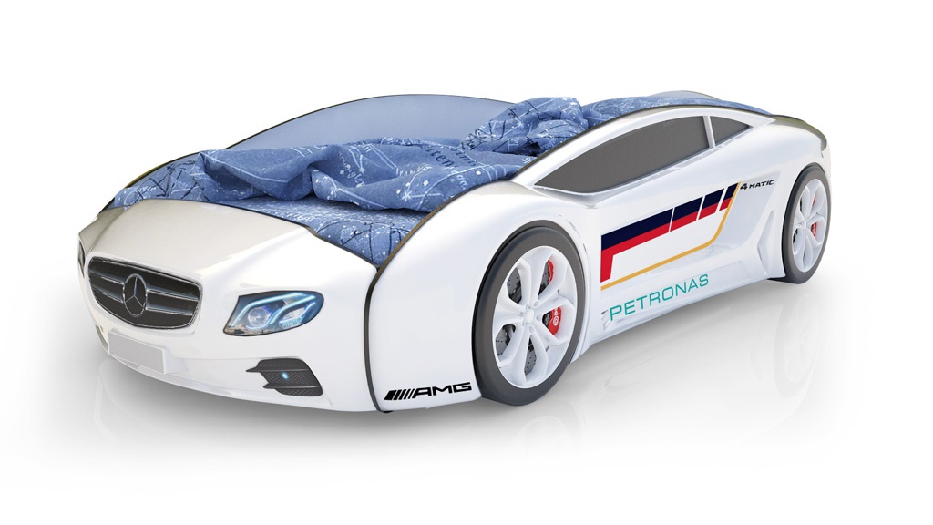 Кровать-машина детская серии "Roadster" White