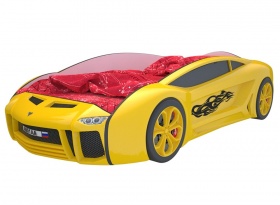 Кровать-машина детская серии "Ламба Next" Yellow