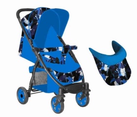 Детская демисезонная прогулочная коляска SL-460 синяя
