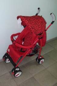 Летняя коляска-трость "Мишутка" SL 106, цвет-красный